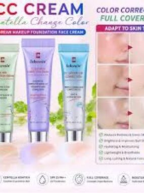 Color-Correcting CC Cream Set — Green, Lavender, Blue Shades
